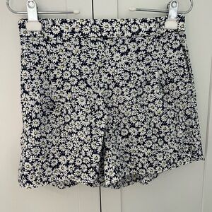 J. Crew Navy High-Waist Ditsy Daisy Print Shorts size 4